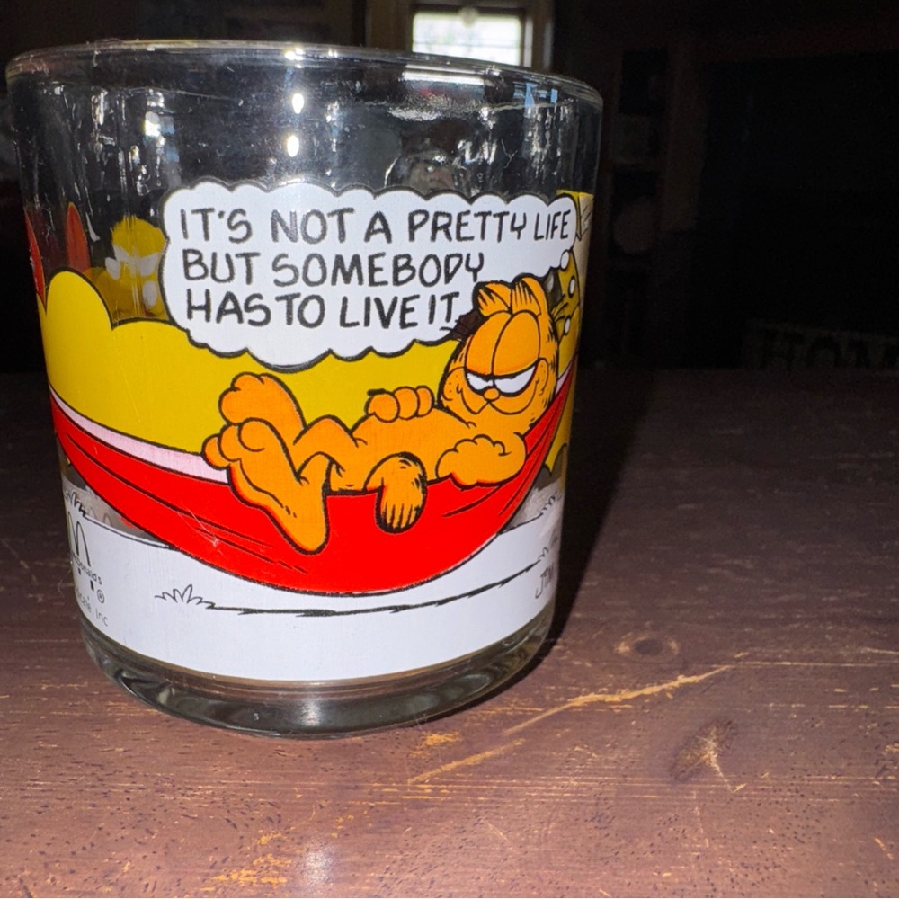 Garfield Comic Glass Tumbler